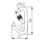 Climbing Technology Lime SG csavaros karabiner