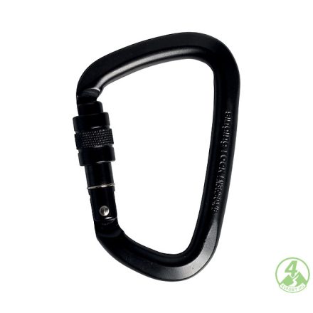 Singing Rock D carabiner steel SCREW